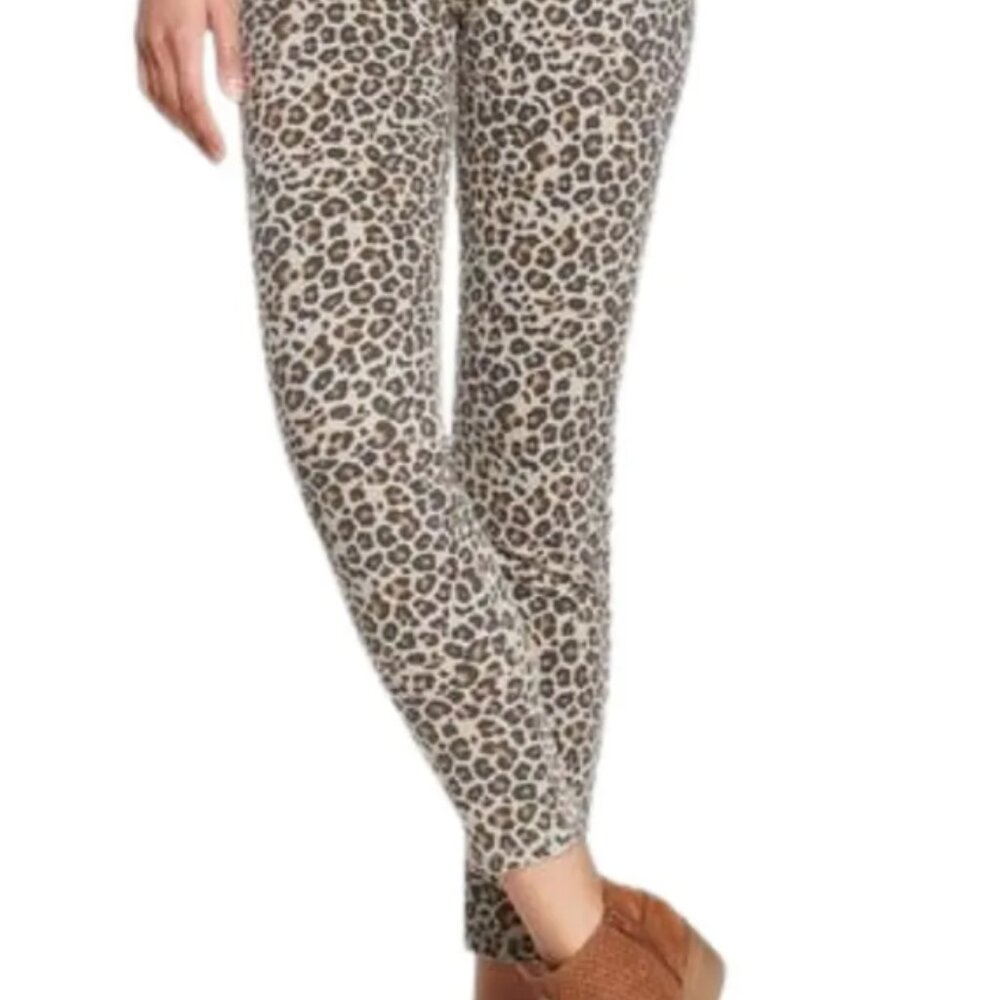 Make me an Offer! Knox Rose Women's Leopard Print Ankle Skinny Pants Size 8